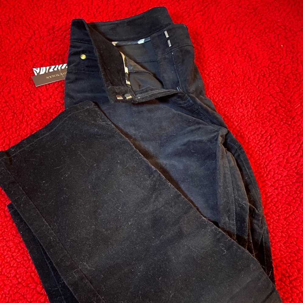 Nicely Tailored Black Opulent Touch Velvet Pants.